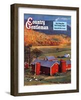 "Red Barns and Silos,"October 1, 1949-W.C. Griffith-Framed Giclee Print