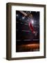 Red Basketball Player in Action in Gym-Eugene Onischenko-Framed Photographic Print