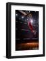 Red Basketball Player in Action in Gym-Eugene Onischenko-Framed Photographic Print