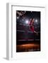 Red Basketball Player in Action in Gym-Eugene Onischenko-Framed Photographic Print