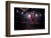 Red Basketball Player in Action in Gym-Eugene Onischenko-Framed Photographic Print