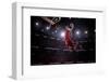 Red Basketball Player in Action in Gym-Eugene Onischenko-Framed Photographic Print