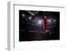 Red Basketball Player in Action in Gym-Eugene Onischenko-Framed Photographic Print