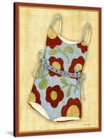 Red Bathing Suit Print-Robin Betterley-Stretched Canvas