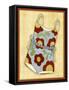 Red Bathing Suit Print-Robin Betterley-Framed Stretched Canvas