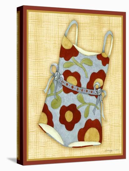 Red Bathing Suit Print-Robin Betterley-Stretched Canvas