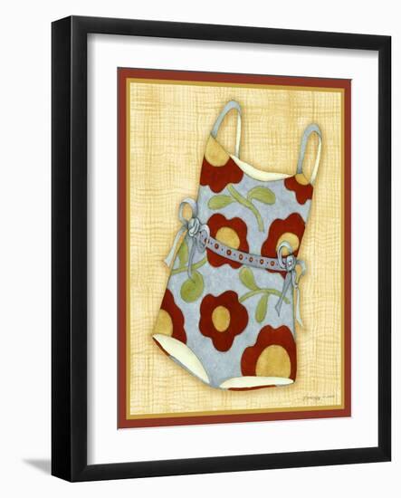 Red Bathing Suit Print-Robin Betterley-Framed Giclee Print