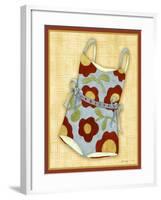 Red Bathing Suit Print-Robin Betterley-Framed Giclee Print