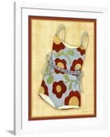 Red Bathing Suit Print-Robin Betterley-Framed Giclee Print