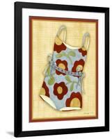 Red Bathing Suit Print-Robin Betterley-Framed Giclee Print