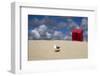 Red Beach Chair in the Dunes, Gull-Uwe Steffens-Framed Photographic Print