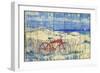 Red Beach Cruiser-Paul Brent-Framed Art Print