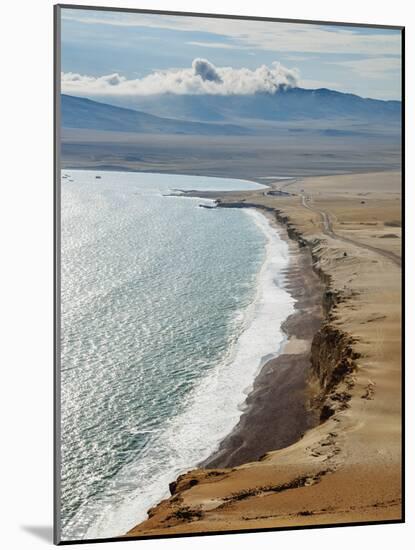 Red Beach, elevated view, Paracas National Reserve, Ica Region, Peru, South America-Karol Kozlowski-Mounted Photographic Print