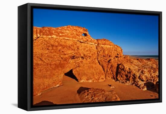 Red Beach-Howard Ruby-Framed Stretched Canvas