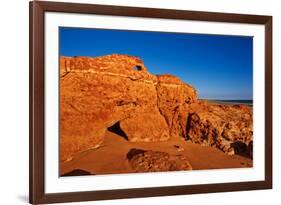 Red Beach-Howard Ruby-Framed Photographic Print