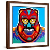 Red Bear-KASHINK-Framed Art Print