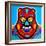 Red Bear-KASHINK-Framed Art Print