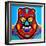 Red Bear-KASHINK-Framed Art Print