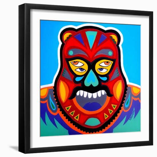 Red Bear-KASHINK-Framed Art Print