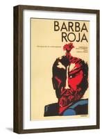 Red Beard, Cuban Movie Poster, 1964-null-Framed Art Print