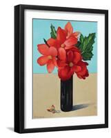 Red Begonias-Christopher Ryland-Framed Giclee Print