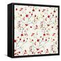 Red Berries Pattern-Irina Trzaskos Studios-Framed Stretched Canvas