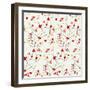 Red Berries Pattern-Irina Trzaskos Studios-Framed Giclee Print