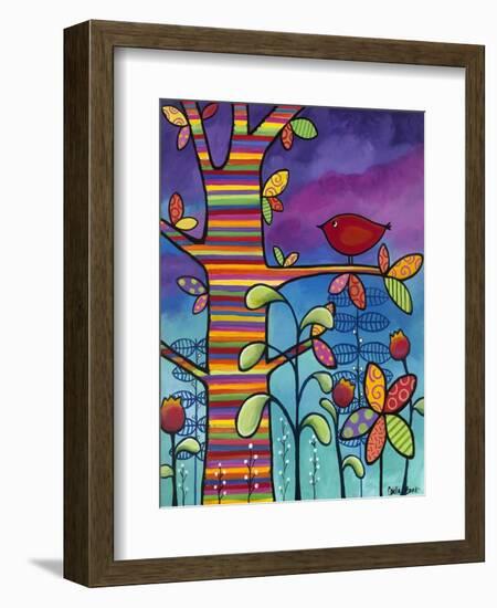 Red Bird 2-Carla Bank-Framed Giclee Print