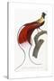 Red Bird of Paradise-Jacques Barraband-Stretched Canvas