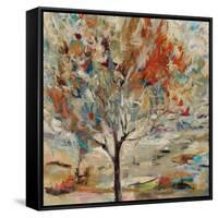 Red Bird Tree-Jodi Maas-Framed Stretched Canvas