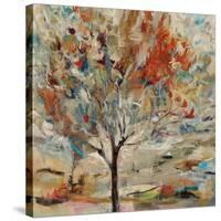 Red Bird Tree-Jodi Maas-Stretched Canvas
