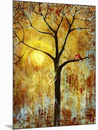 Red Birds Tree-Blenda Tyvoll-Mounted Giclee Print