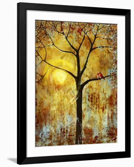 Red Birds Tree-Blenda Tyvoll-Framed Giclee Print