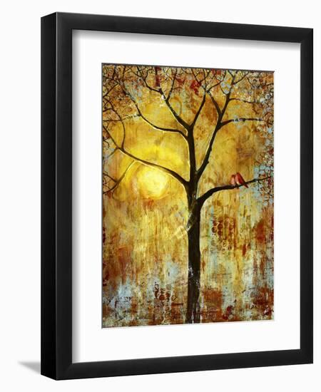 Red Birds Tree-Blenda Tyvoll-Framed Giclee Print