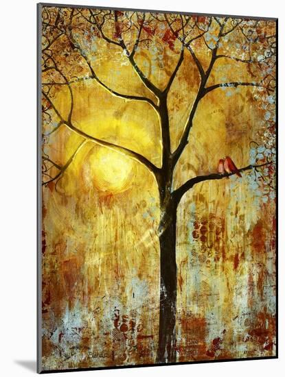 Red Birds Tree-Blenda Tyvoll-Mounted Giclee Print