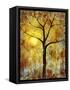 Red Birds Tree-Blenda Tyvoll-Framed Stretched Canvas