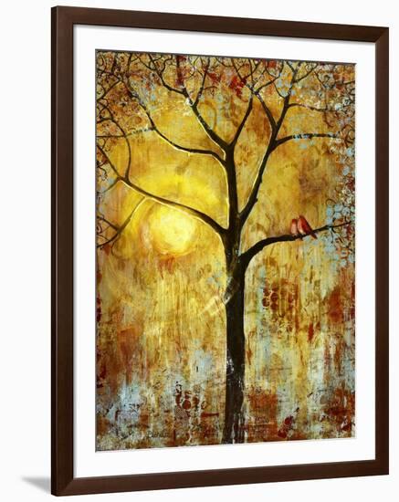 Red Birds Tree-Blenda Tyvoll-Framed Giclee Print