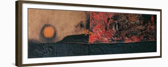 Red Black and Burning-Alberto Burri-Framed Giclee Print