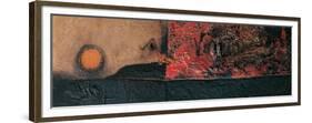 Red Black and Burning-Alberto Burri-Framed Giclee Print
