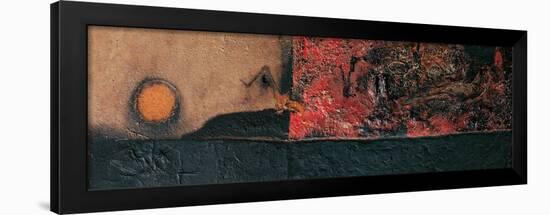 Red Black and Burning-Alberto Burri-Framed Giclee Print