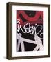 Red Black Tag 1-Jenny Kraft-Framed Art Print