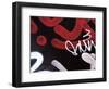 Red Black Tag II-Jenny Kraft-Framed Giclee Print