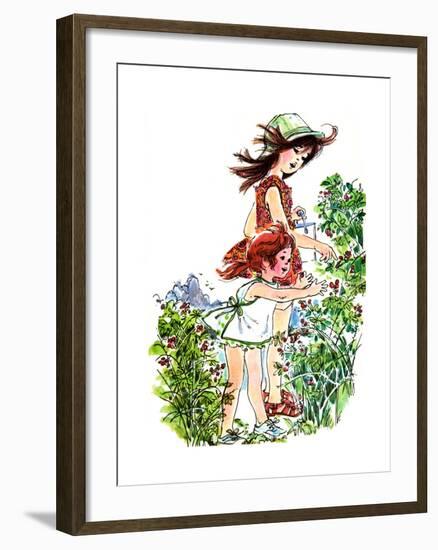 Red Blackberries are Green - Jack & Jill-Joan Orfe-Framed Giclee Print