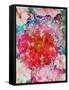 Red Blooming Rose Blossom with Cherry Blossoms Ornaments from Spring Trees-Alaya Gadeh-Framed Stretched Canvas