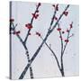 Red Blooms-Herb Dickinson-Stretched Canvas