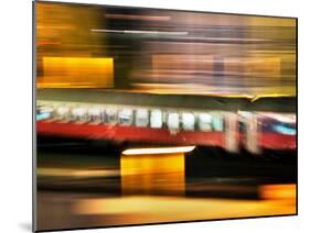 Red Blur-Felipe Rodriguez-Mounted Photographic Print