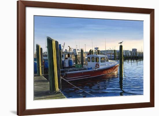 Red Boat at Galilee-Bruce Dumas-Framed Giclee Print