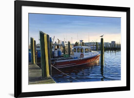 Red Boat at Galilee-Bruce Dumas-Framed Giclee Print