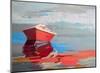 Red Boat Rhythm-Beth A. Forst-Mounted Art Print