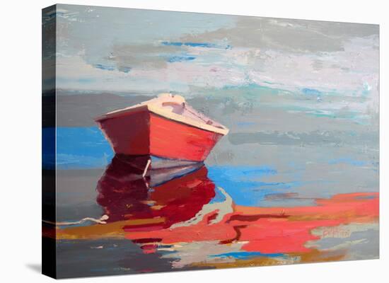 Red Boat Rhythm-Beth A. Forst-Stretched Canvas